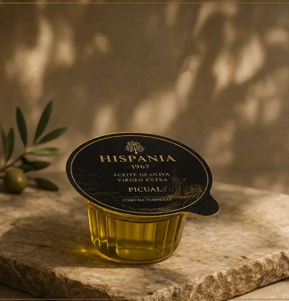 Monodosis de aceite de oliva virgen extra Picual de cosecha temprana