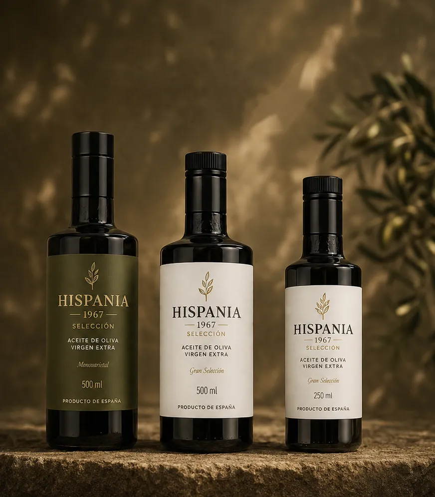 Botellas de la gama Hispania 1967 Selección Gran Selección